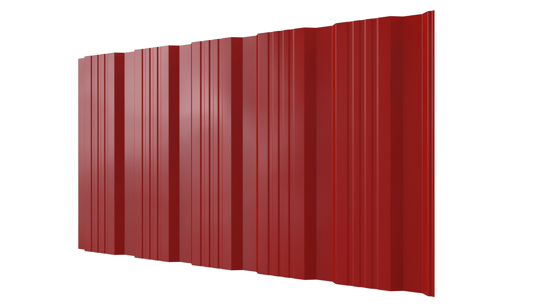 Профнастил К20 1195/1130x0,45 мм, 3020 транспортный красный глянцевый
