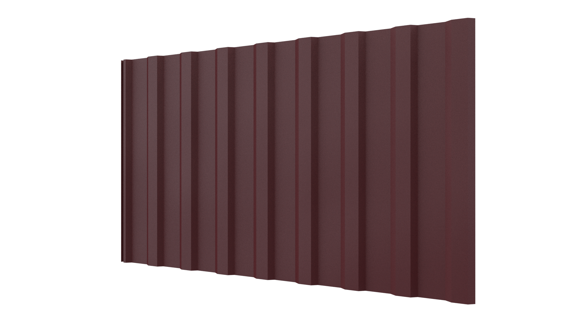 Профнастил С20R 1150/1100x0,45 мм, 3005 винно-красный матовый