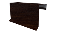 Планка торцевая фальц 65x97 мм, Antique wood