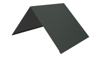Конёк простой 190x190x2000 мм, 6009 пихтовый зеленый матовый