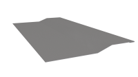 Планка крепёжная фальц 50x17x29 мм, 9006 бело-алюминиевый глянцевый