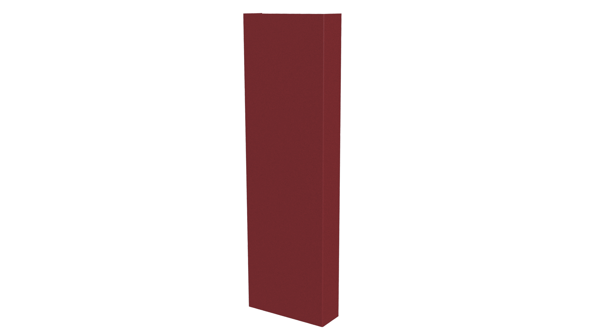 Декоративная накладка 20x60x20 мм, 3011 коричнево-красный глянцевый