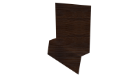 Планка стартовая фальц 135x30x55 мм, Античный дуб 3D