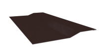 Планка крепёжная фальц 50x17x29 мм, 8017 шоколадно-коричневый глянцевый