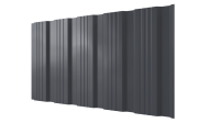 Профнастил К20 1195/1130x0,5 мм, 7011 железно-серый глянцевый