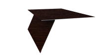 Планка карнизная фальц 130x80 мм, Antique wood