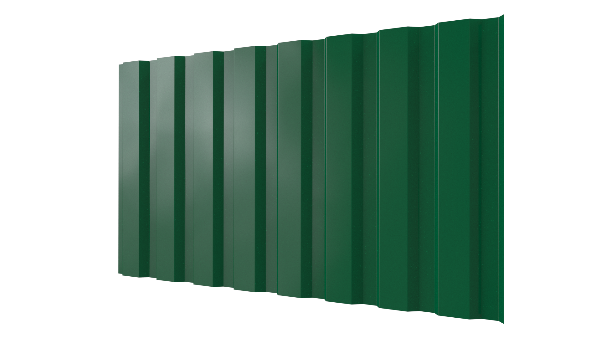 Профнастил С20A 1150/1100x0,7 мм, 6029 мятно-зеленый глянцевый