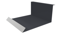 Планка примыкания нижняя 100x200x2000 мм, 7024 графитовый серый глянцевый