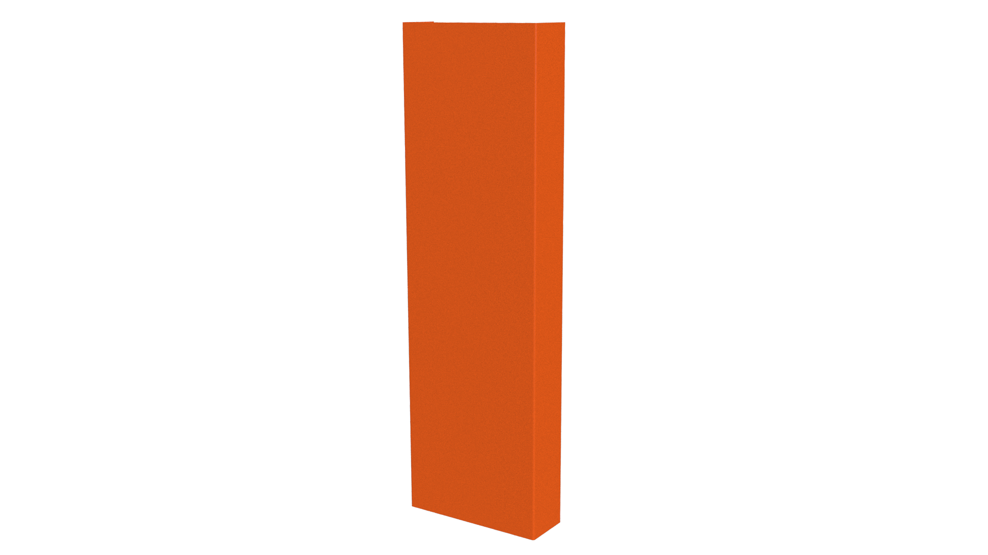 Декоративная накладка 20x60x20 мм, 2004 оранжевый глянцевый