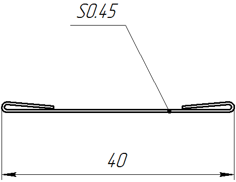 Крепежная планка 10x40x10 мм, Картэн