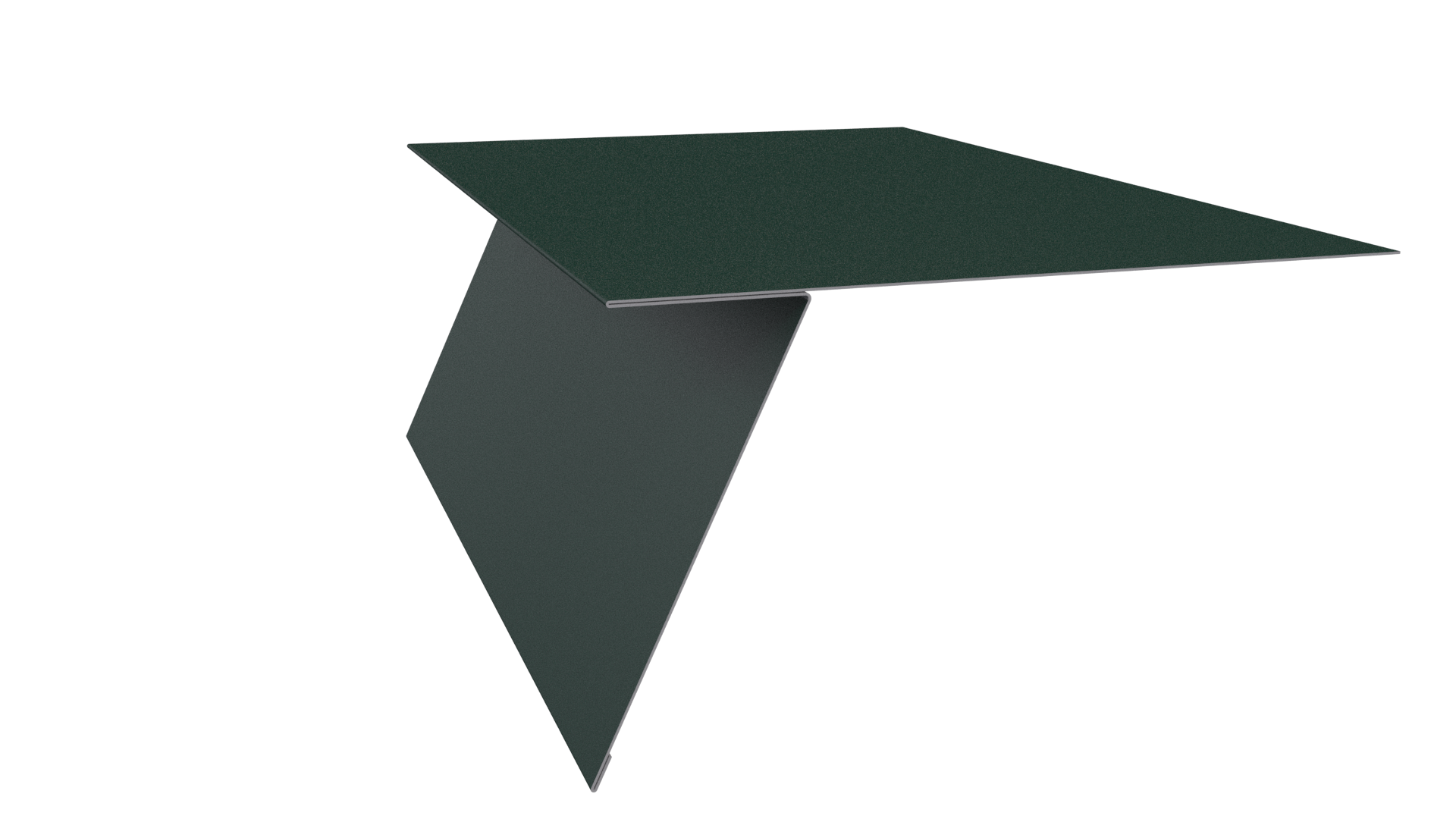 Планка карнизная фальц 130x80 мм, 6005 зеленый мох матовый