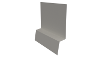 Планка стартовая фальц 135x30x55 мм, 9002 светло-серый глянцевый