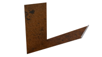 Планка примыкания верхняя к трубе фальц 250x210 мм, Картэн