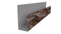 Планка П-образная 30x20x2000 мм, Дикий камень