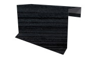 Планка торцевая фальц 65x97 мм, Морион 3D