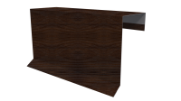 Планка торцевая фальц 65x97 мм, Античный дуб 3D