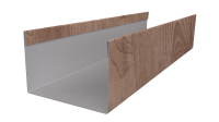 Стойка 40x60x40 мм, Орех 3D