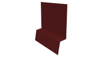 Планка стартовая фальц 135x30x55 мм, 3011 коричнево-красный глянцевый