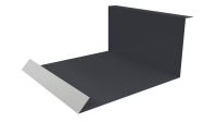 Планка примыкания нижняя 100x200x2000 мм, 7024 графитовый серый глянцевый