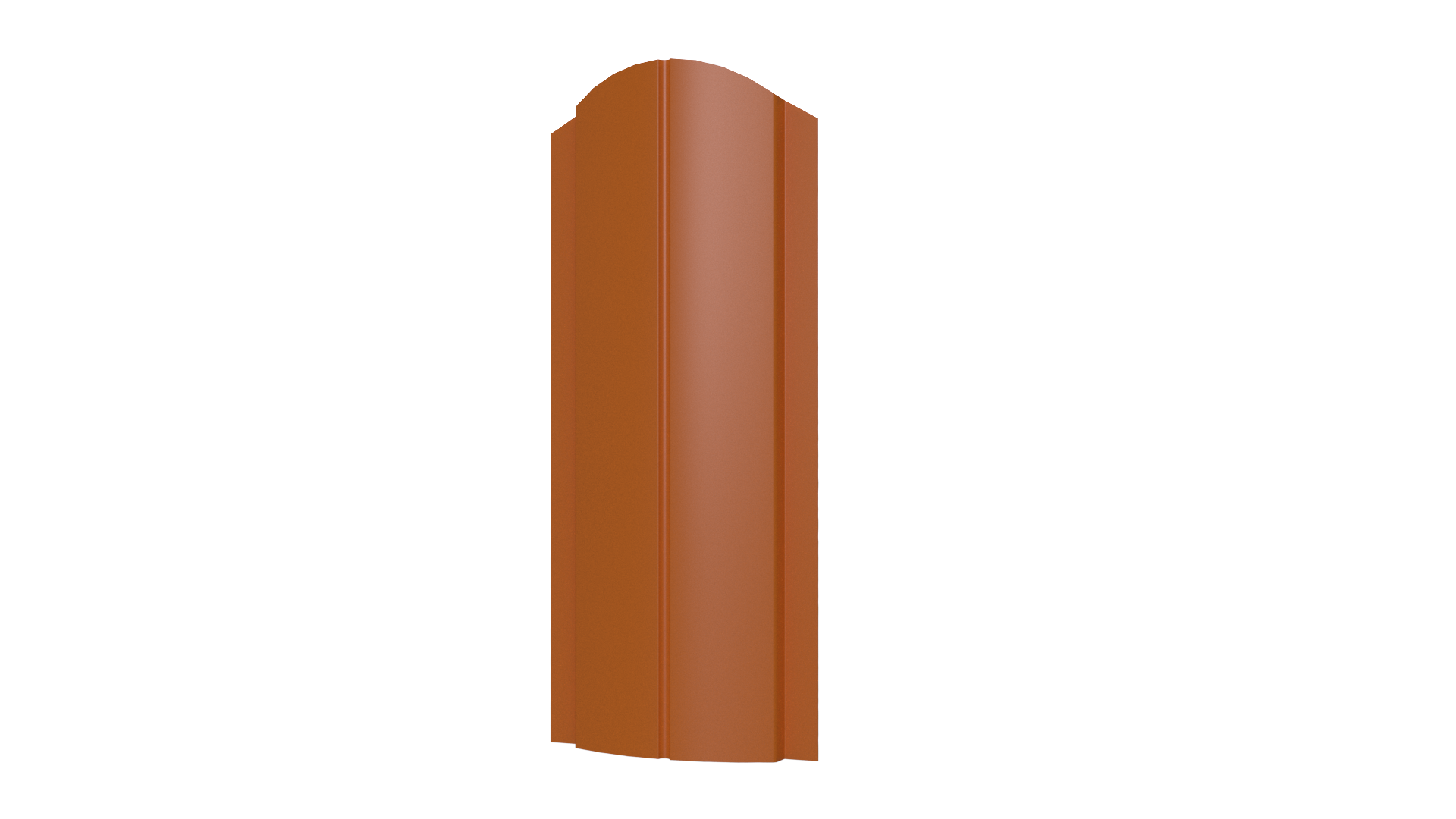 Штакетник Европланка 126x0,45 мм, 2011 насыщенный оранжевый