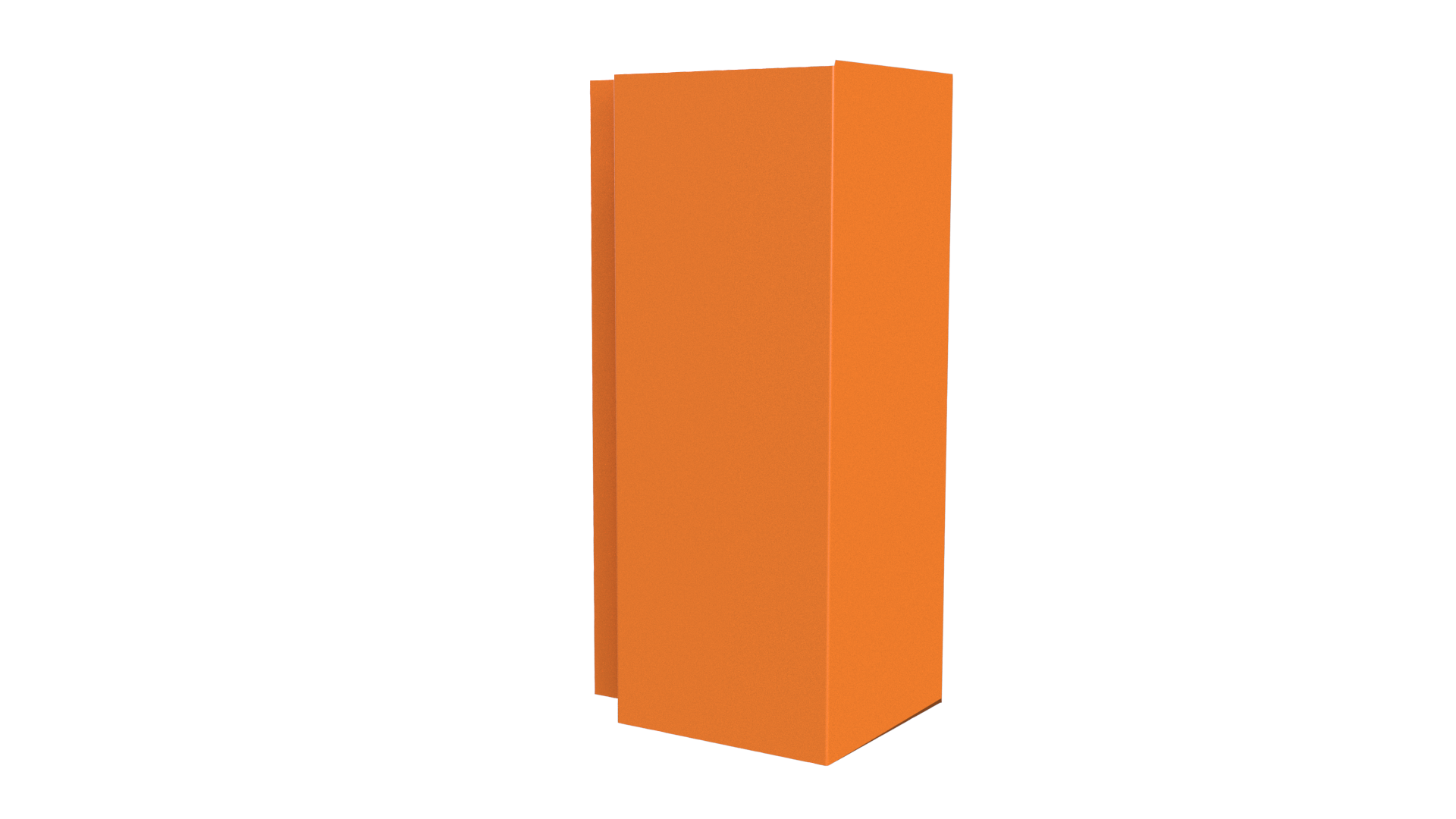 Планка угла наружного сложная 75x75x2000 мм, 2011 насыщенный оранжевый глянцевый