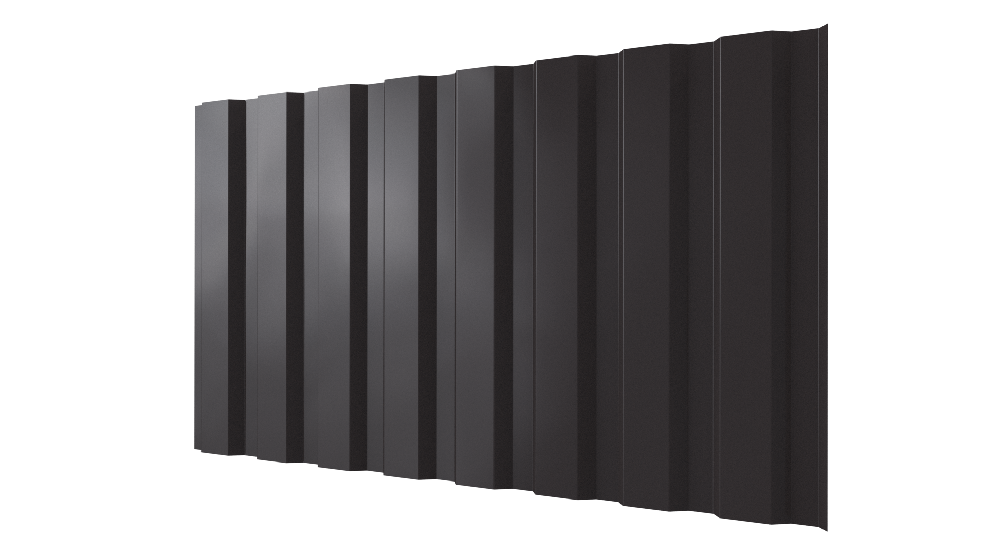 Профнастил С20A 1150/1100x0,65 мм, 8019 серо-коричневый глянцевый