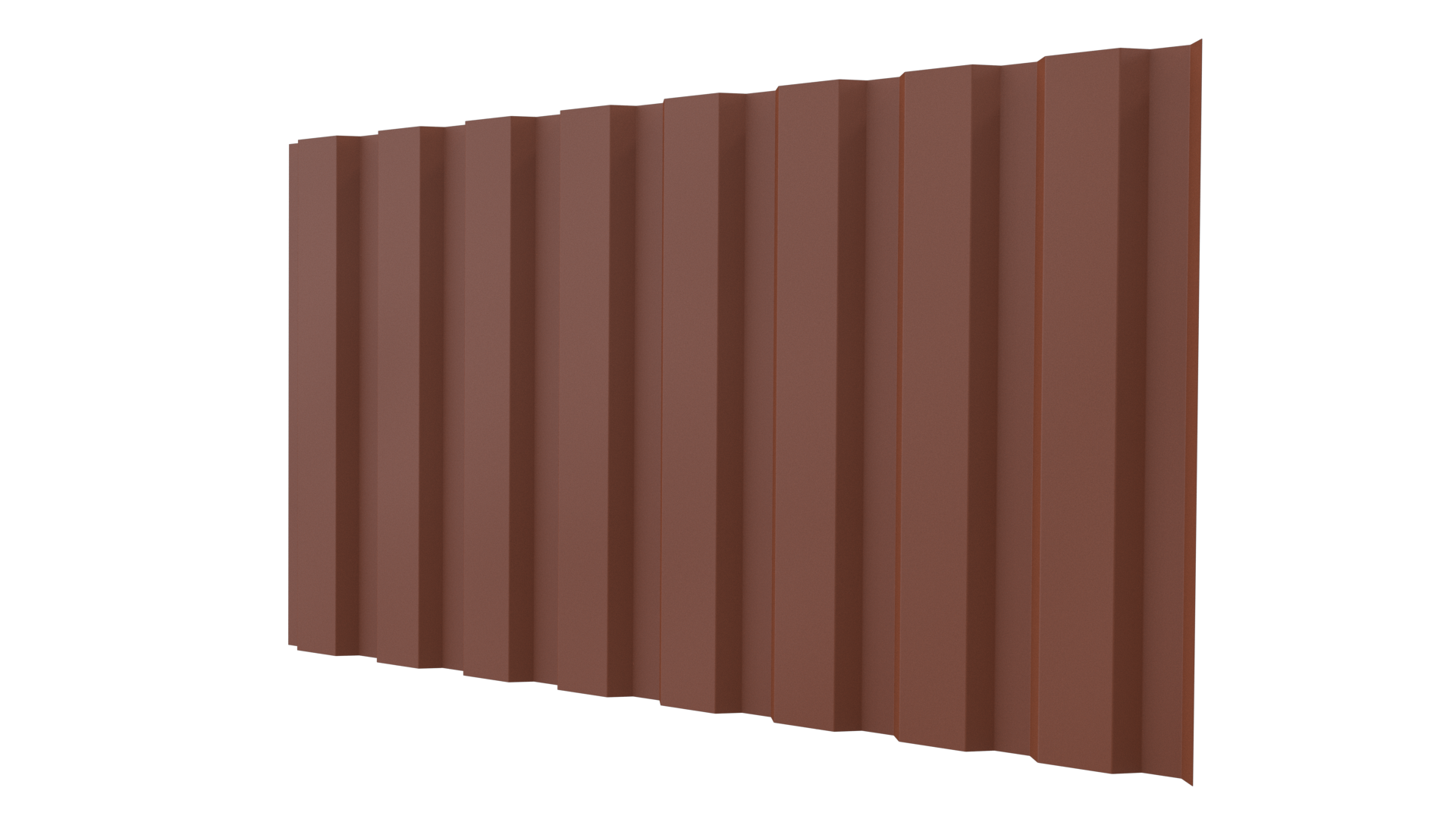 Профнастил С20A 1150/1100x0,45 мм, 8004 медно-коричневый матовый