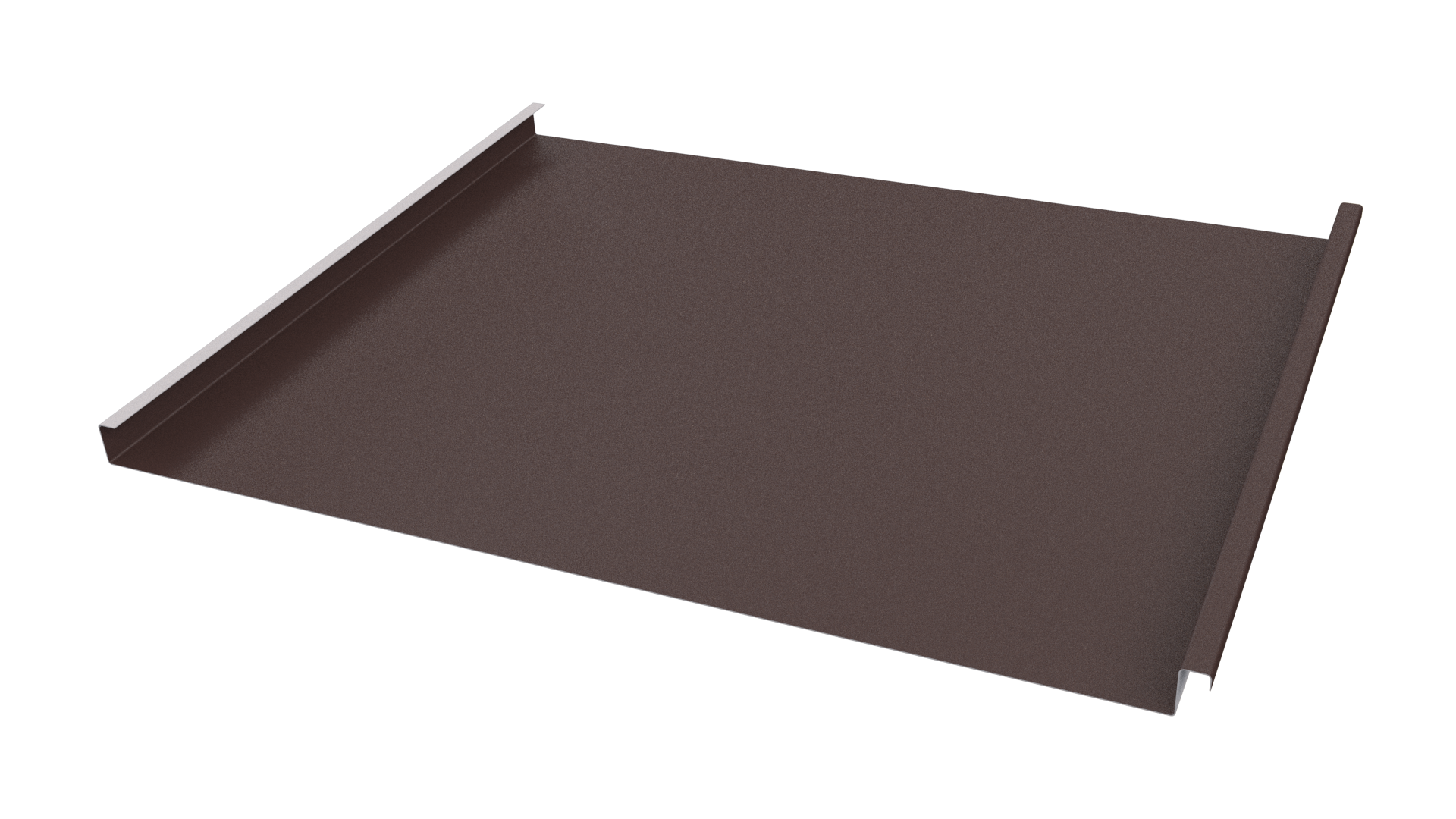 Фальцевая кровля 562/550x0,5 мм, 8017 шоколадно-коричневый матовый