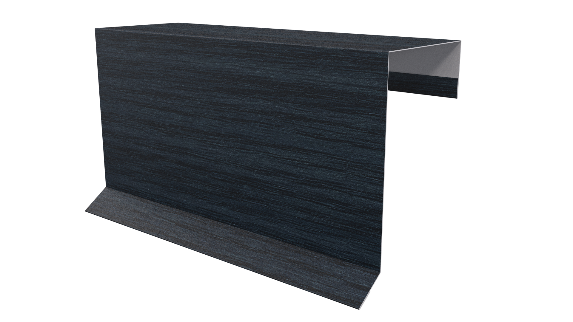 Планка торцевая фальц 65x97 мм, Морион 3D