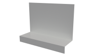 Примыкание боковое фальц 25x65x130 мм, 9003 сигнальный белый глянцевый