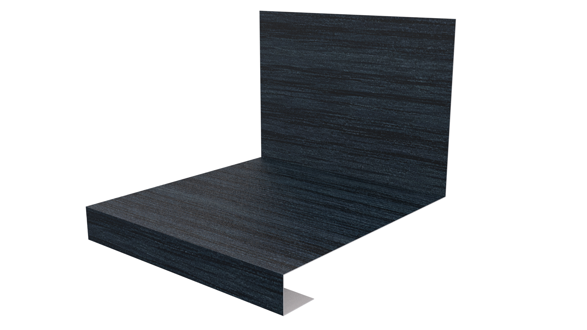 Планка примыкания нижняя к трубе фальц 140x200 мм, Морион 3D