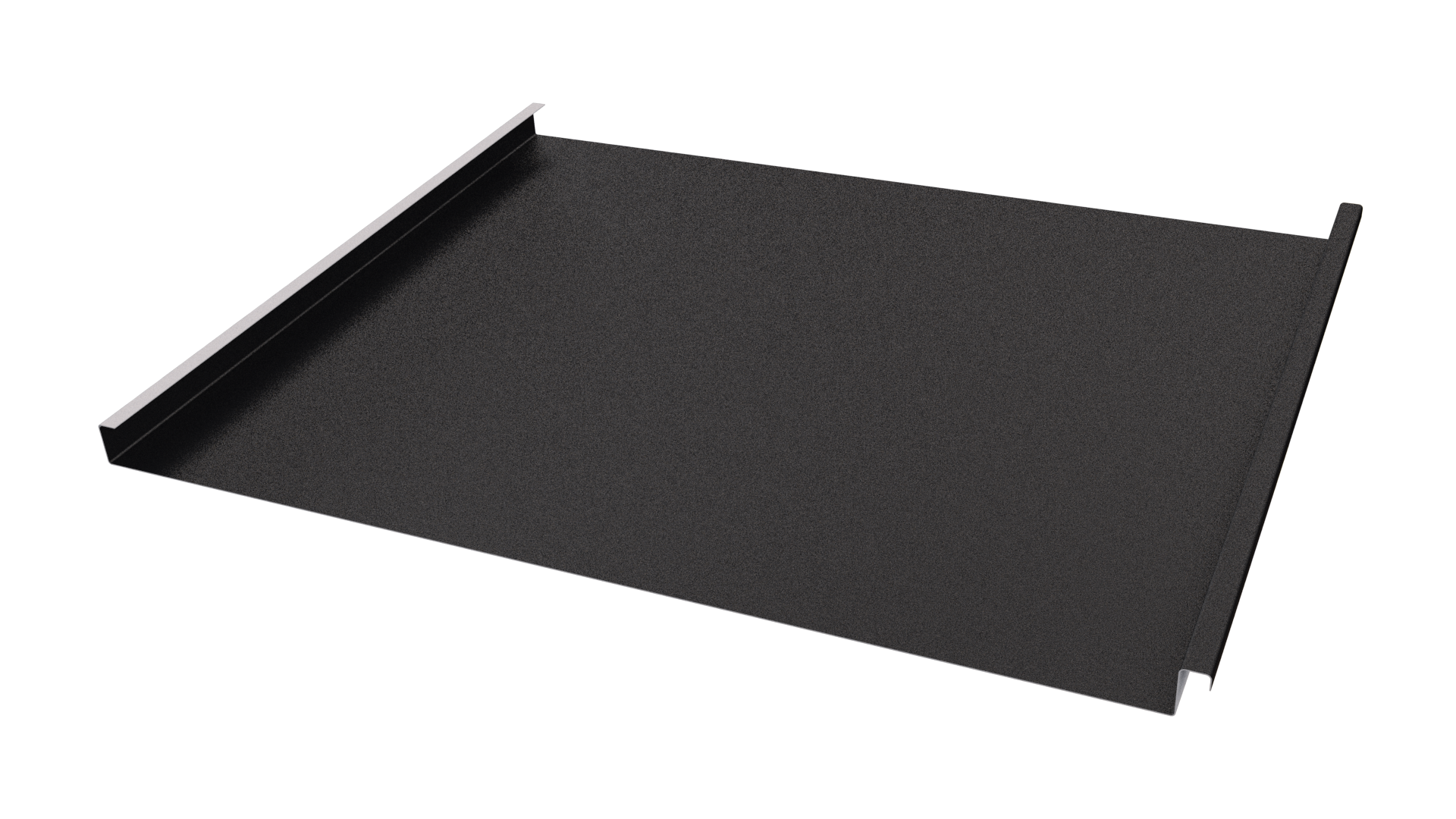 Фальцевая кровля 562/550x0,5 мм, 9005 черный янтарь матовый