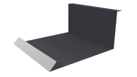 Планка примыкания нижняя 100x200x2000 мм, 7024 графитовый серый стальной бархат