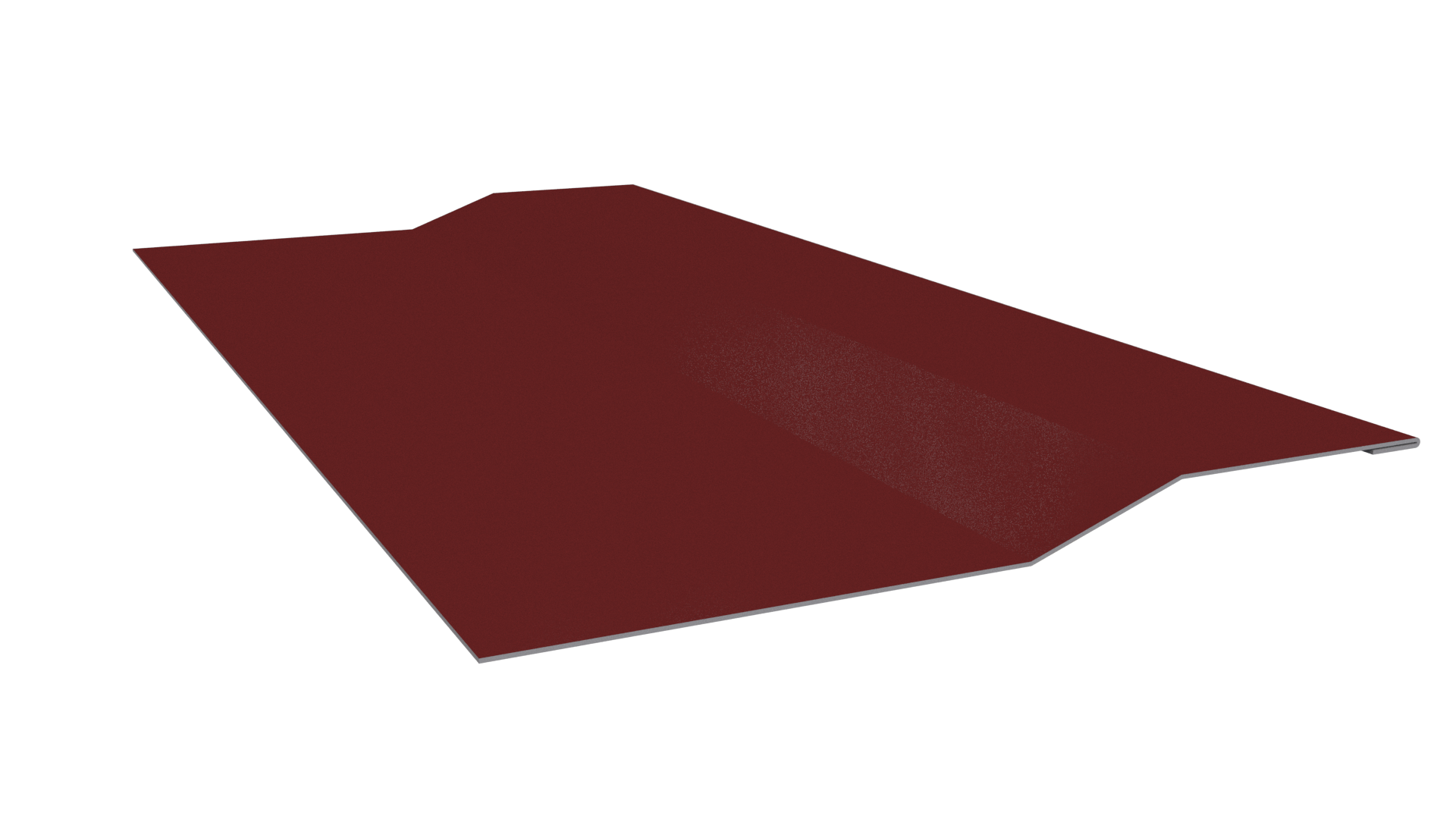 Планка крепёжная фальц 50x17x29 мм, 3011 коричнево-красный глянцевый