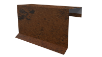 Планка торцевая фальц 65x97 мм, Картэн