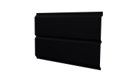 Л-брус 264/240x0,5 мм, 9005 черный янтарь стальной бархат