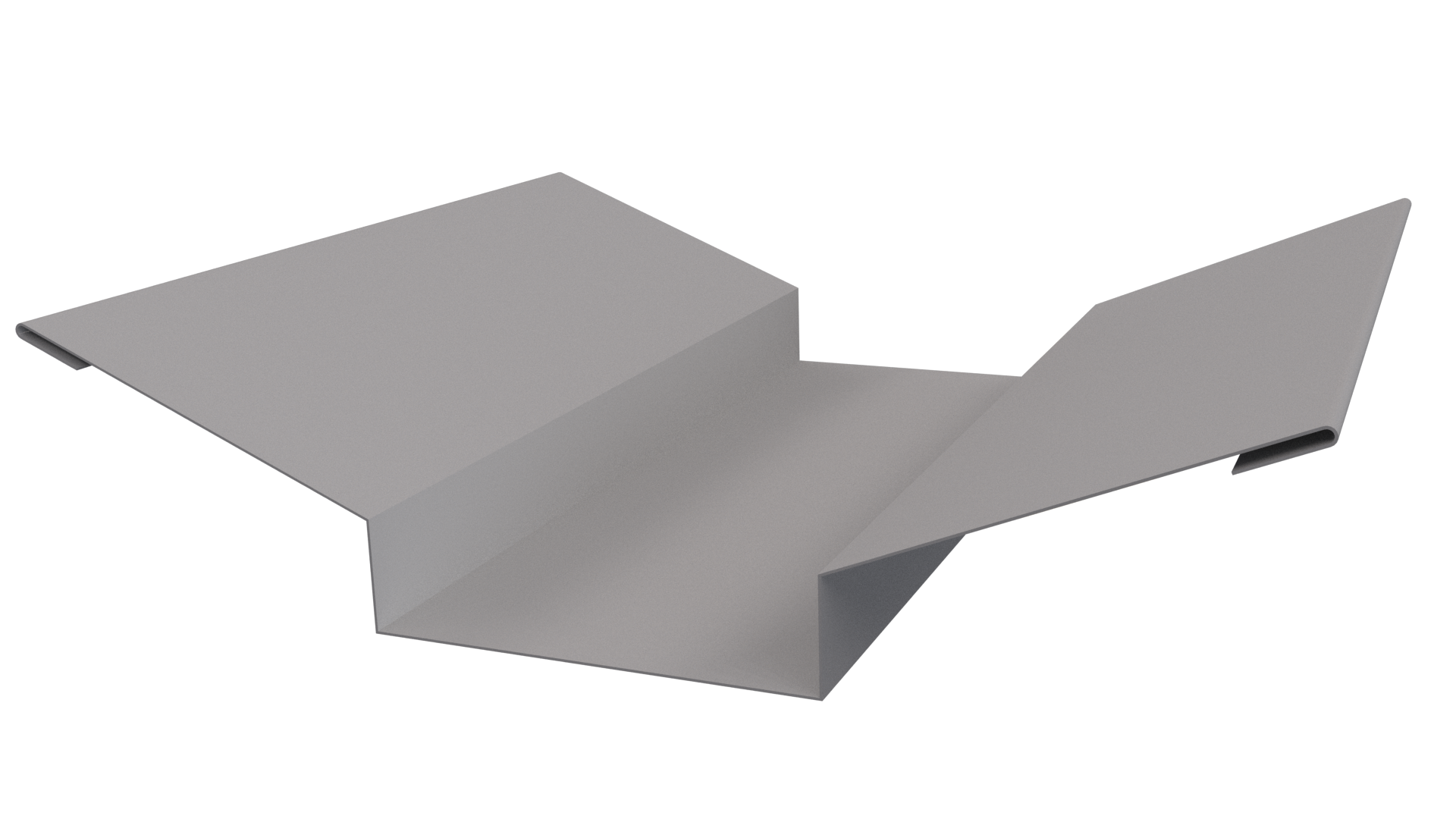 Планка ендовы верхняя 76x76x2000 мм, 7047 телегрей 4 глянцевый
