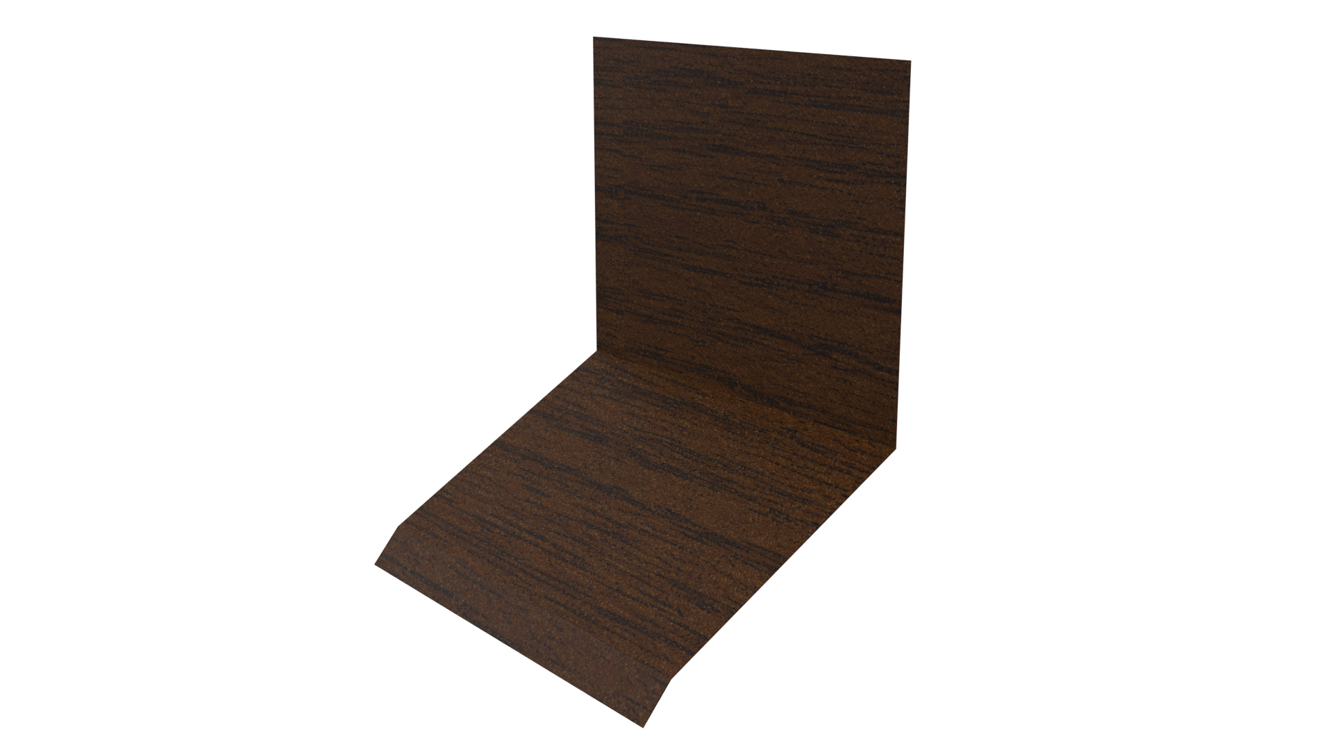 Планка примыкания верхняя к стене фальц 150x130x20 мм, Дуб Локарно 3D