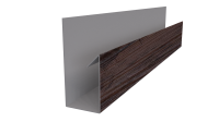 Планка П-образная 30x20x2000 мм, Морёный дуб 3D
