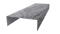 Декоративная накладка 20x60x20 мм, Морион 3D