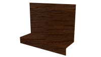Примыкание боковое фальц 25x65x130 мм, Дуб Кельтик 3D