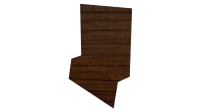 Планка стартовая фальц 135x30x55 мм, Золотой орех 3D