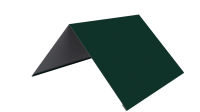 Конёк простой 150x150x2000 мм, 6005 зеленый мох глянцевый