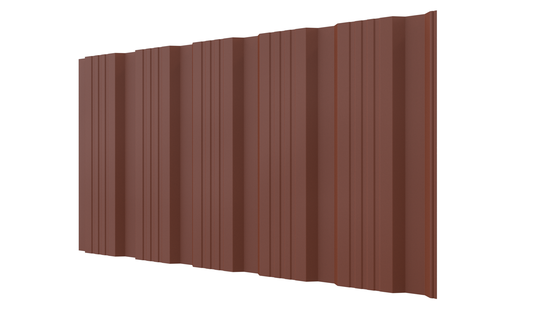 Профнастил К20 1195/1130x0,45 мм, 8004 медно-коричневый матовый
