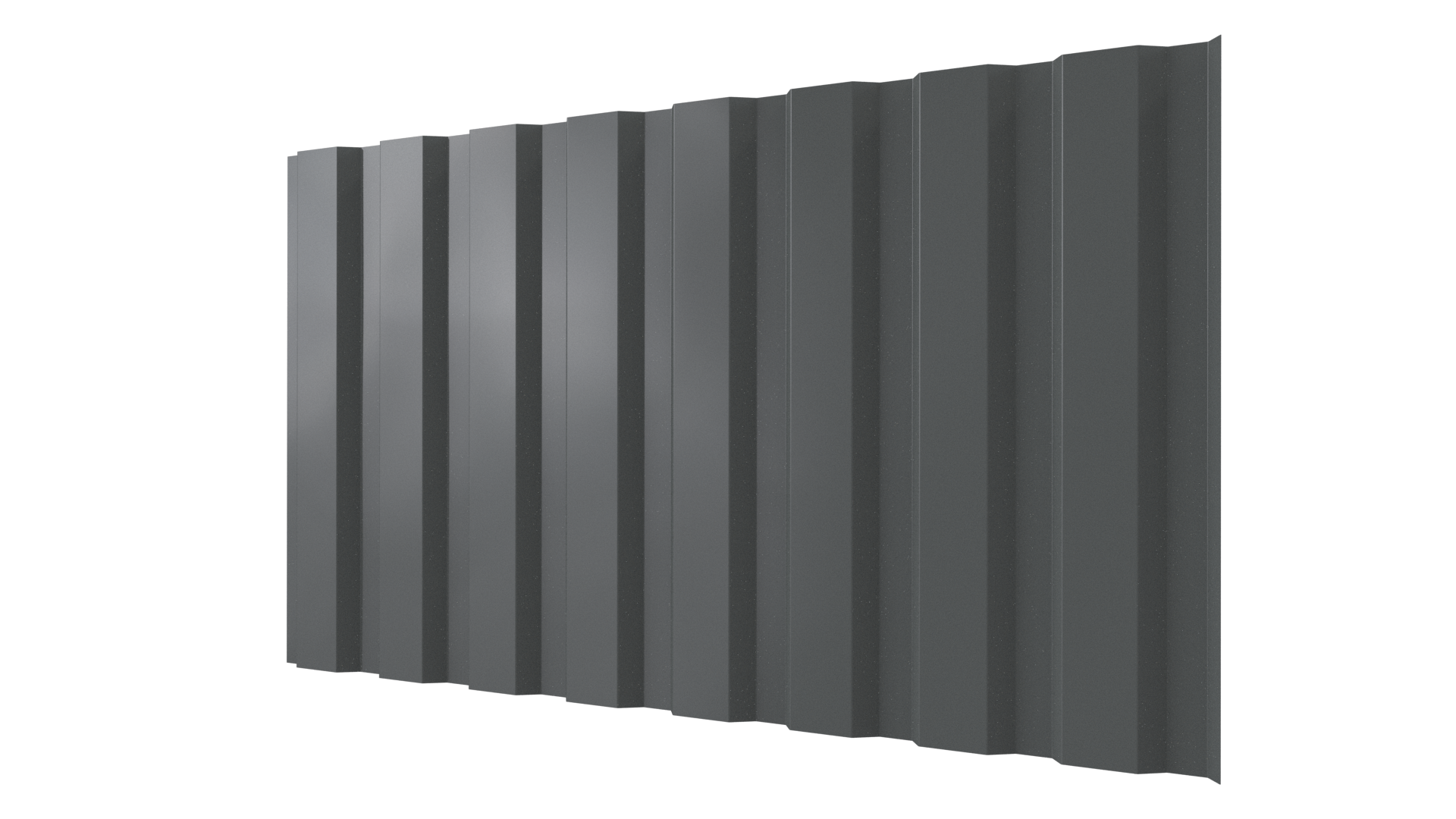 Профнастил С20A 1150/1100x0,4 мм, 7005 мышино-серый глянцевый