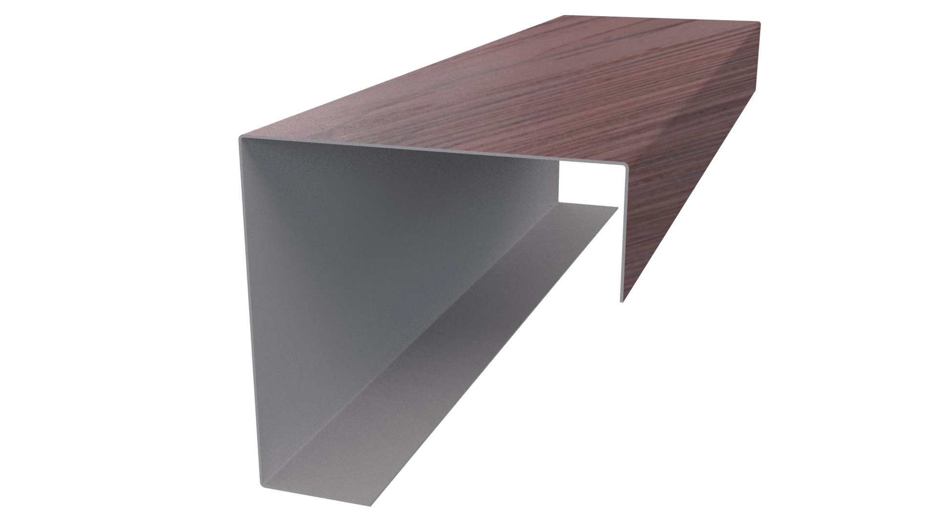 Декоративная накладка угловая 20x60x60x20 мм, Античный дуб 3D