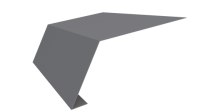 Планка карнизная 100x65x2000 мм, 7040 серое окно глянцевый