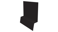 Планка стартовая фальц 135x30x55 мм, 8019 серо-коричневый глянцевый
