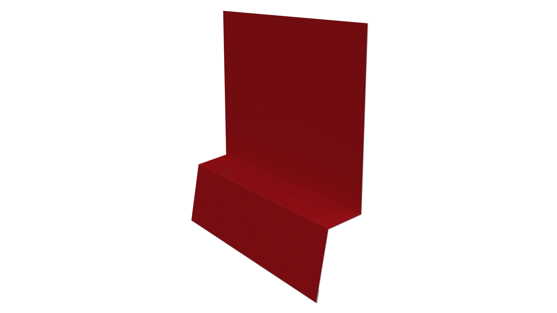 Планка стартовая фальц 135x30x55 мм, 3020 транспортный красный глянцевый