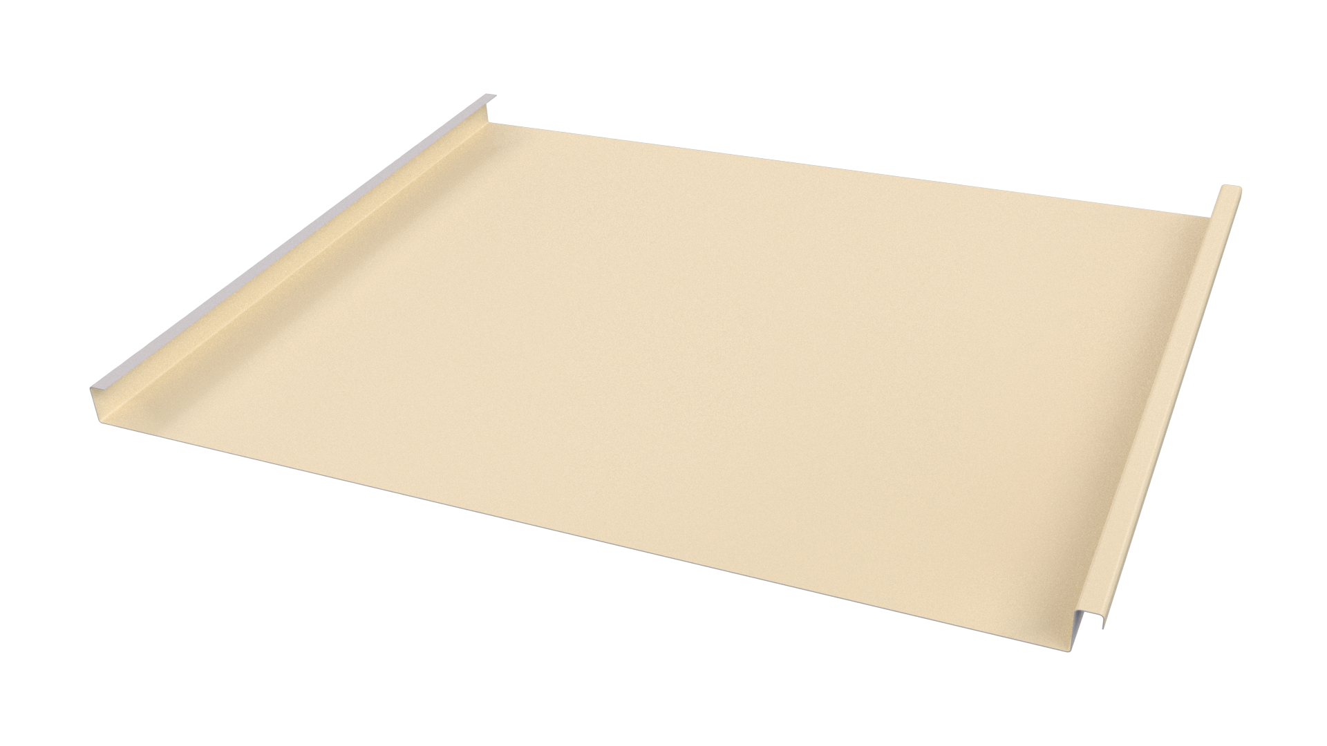 Фальцевая кровля 562/550x0,65 мм, 1015 св. слоновая кость глянцевый